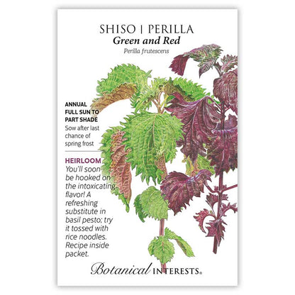 Green and Red Shiso Perilla Seeds
