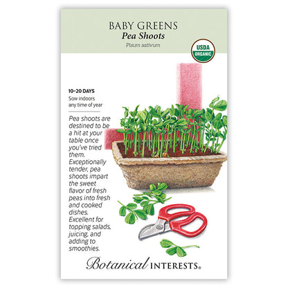 Pea Shoots Baby Greens Seeds