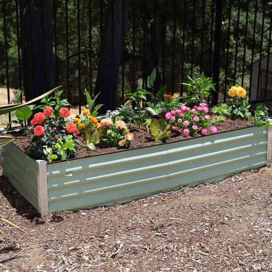 EasyAssemble Modular Metal Raised Garden Bed Kit - 15" Tall