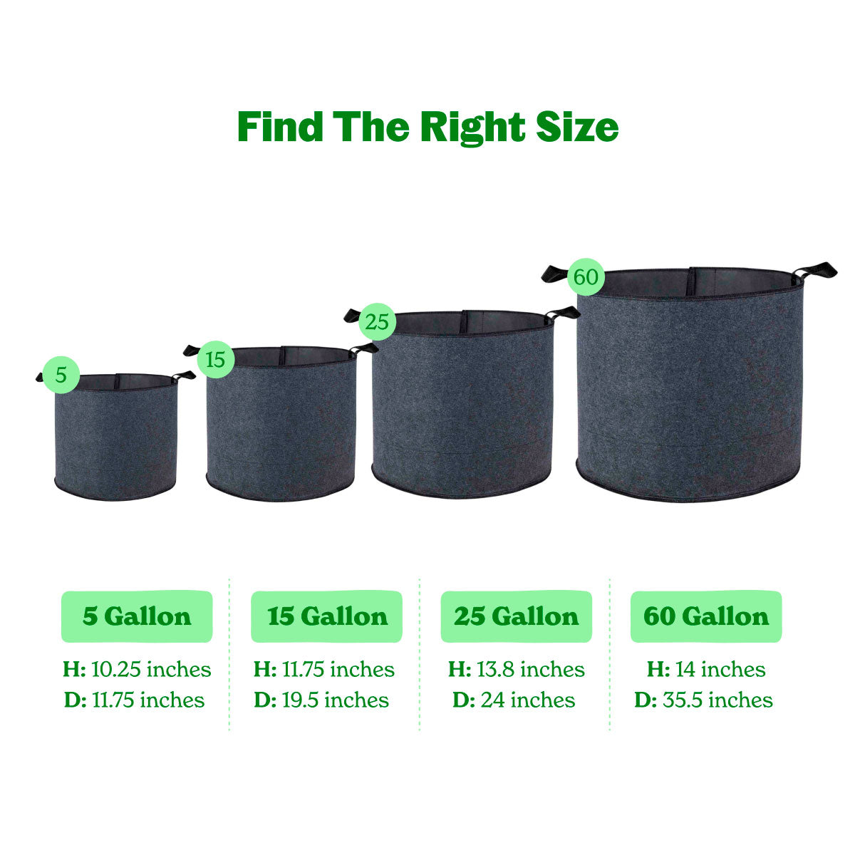 Epic Grow Bags - Lined