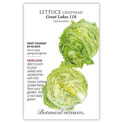 Great Lakes 118 Crisphead Lettuce Seeds