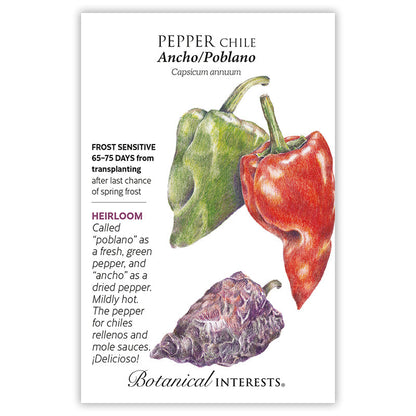 Ancho/Poblano Chile Pepper Seeds