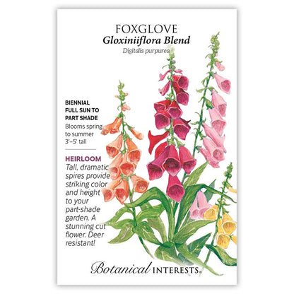 Gloxiniiflora Blend Foxglove Seeds