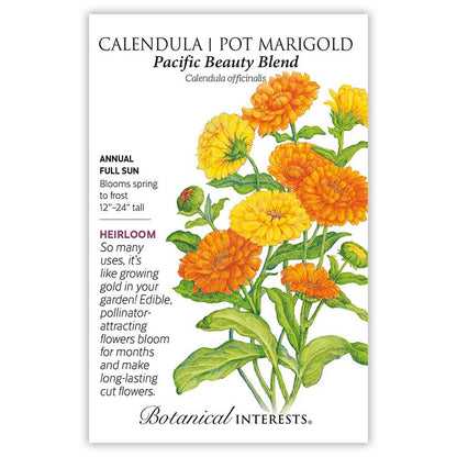 Pacific Beauty Blend Calendula (Pot Marigold) Seeds