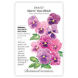 Matrix® Rose Blotch Pansy Seeds