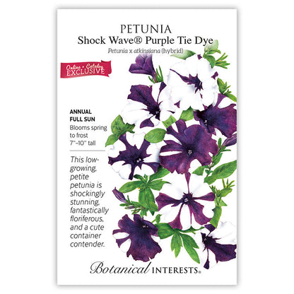 Shock Wave® Purple Tie Dye Petunia Seeds