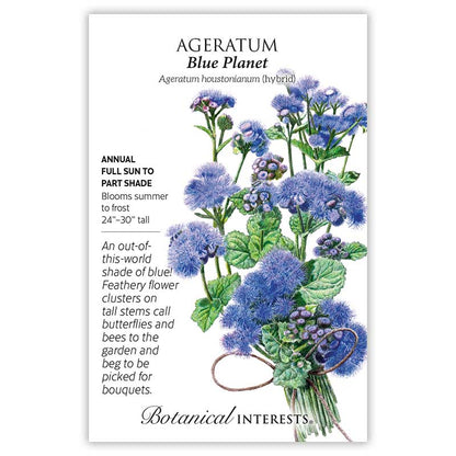 Blue Planet Ageratum  Seeds