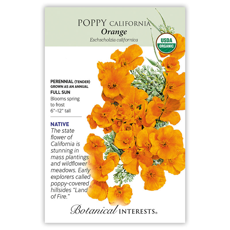 Orange California Poppy Seeds