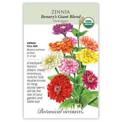 Benary's Giant Blend Zinnia Seeds