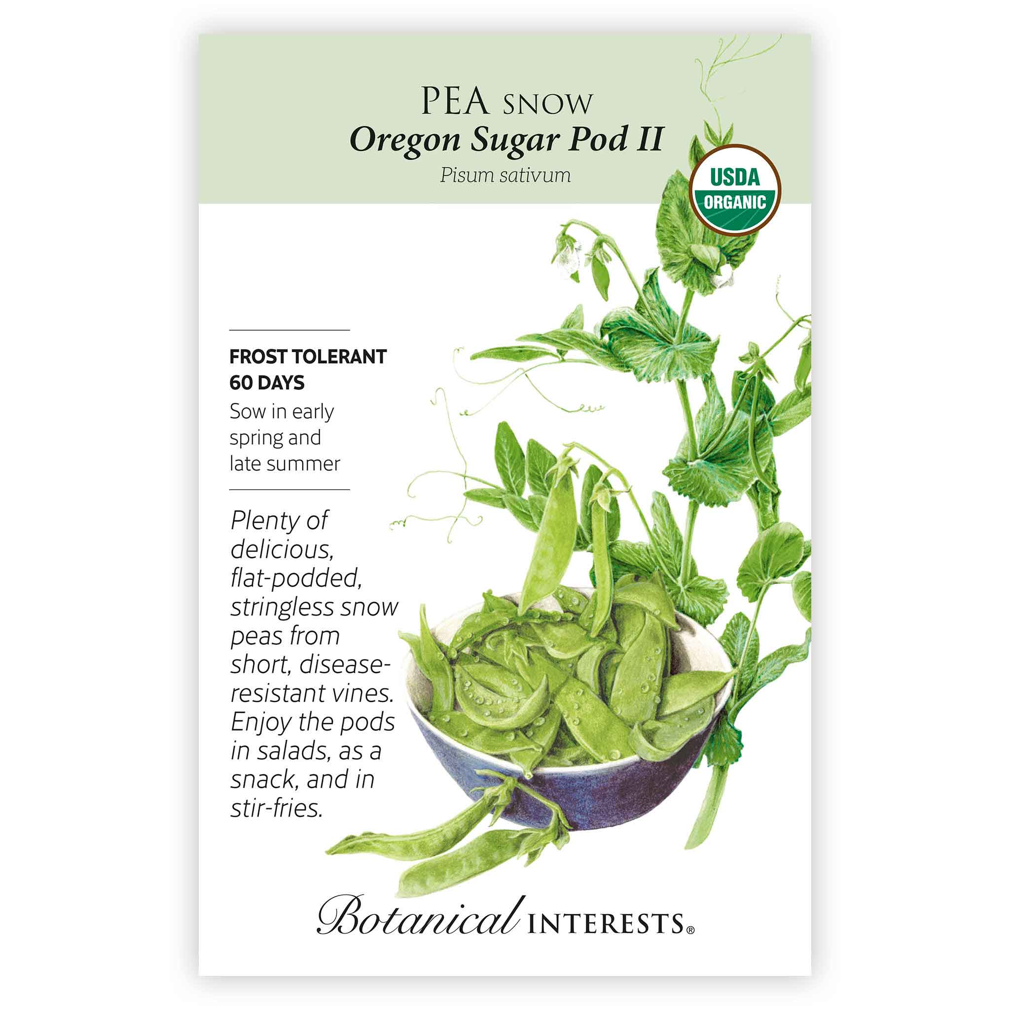 Botanical Interests Oregon Sugar Pod II Snow Pea Seeds - Thumbnail 5