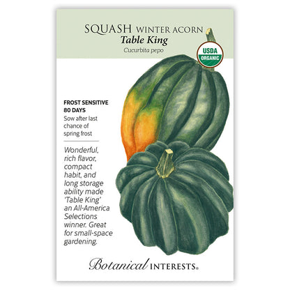 Table King Acorn Winter Squash Seeds