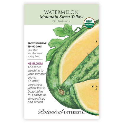 Mountain Sweet Yellow Watermelon Seeds