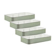 4-Pack Jumbo Modular Metal Raised Garden Bed Kit - 15” Tall