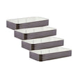 4-Pack Jumbo Modular Metal Raised Garden Bed Kit - 15” Tall