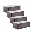 4-Pack Jumbo Modular Metal Raised Garden Bed Kit - 29” Tall