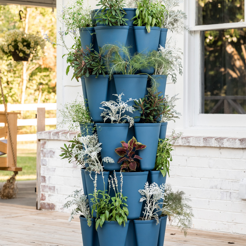 vertical hanging planter GreenStalk 5-Tier Vertical Planter