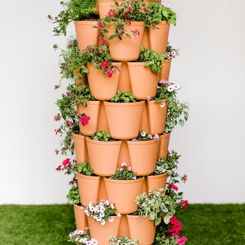 7.5 plant pot GreenStalk 7-Tier Vertical Planter Stone