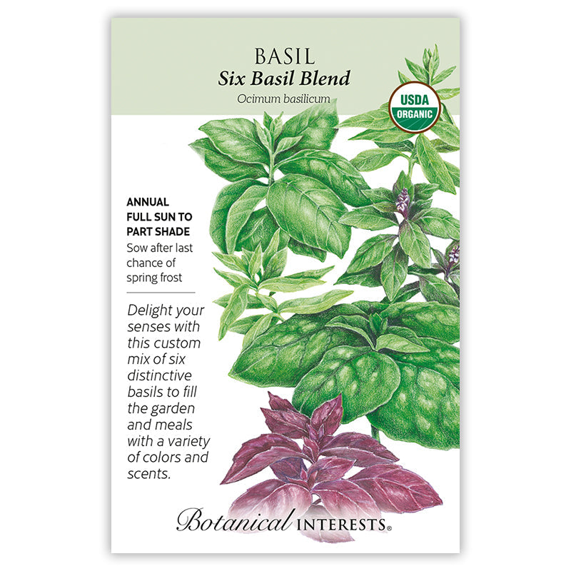Six Basil Blend Basil Seeds