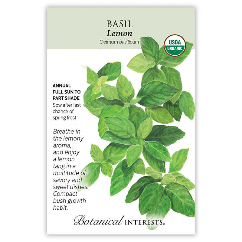 basil seeds plant name Lemon Basil Seeds – Botanical Interests