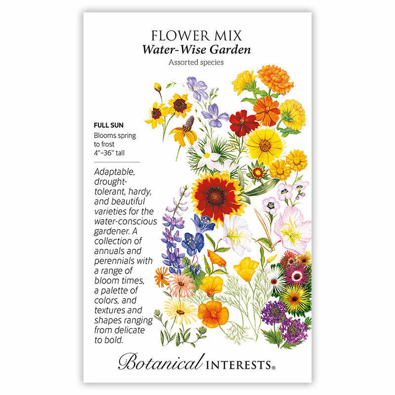 garden flower seeds Water-Wise Garden Flower Mix Seeds