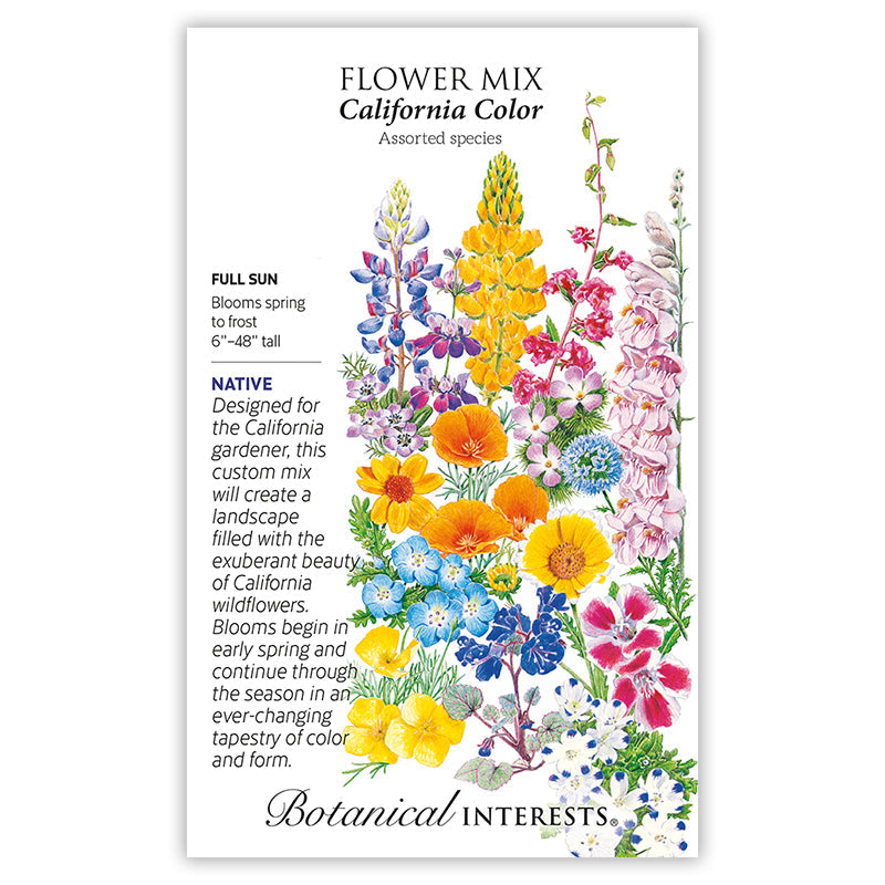 California Color Flower Mix Seeds