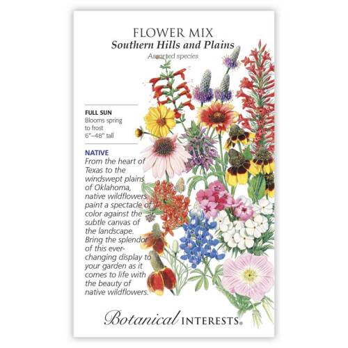 texas wildflowers seeds Southern Hills and Plains Flower Mix Seeds