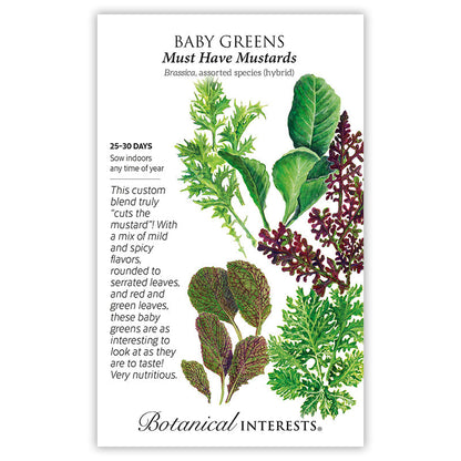 Must Have Mustards Baby Greens Seeds