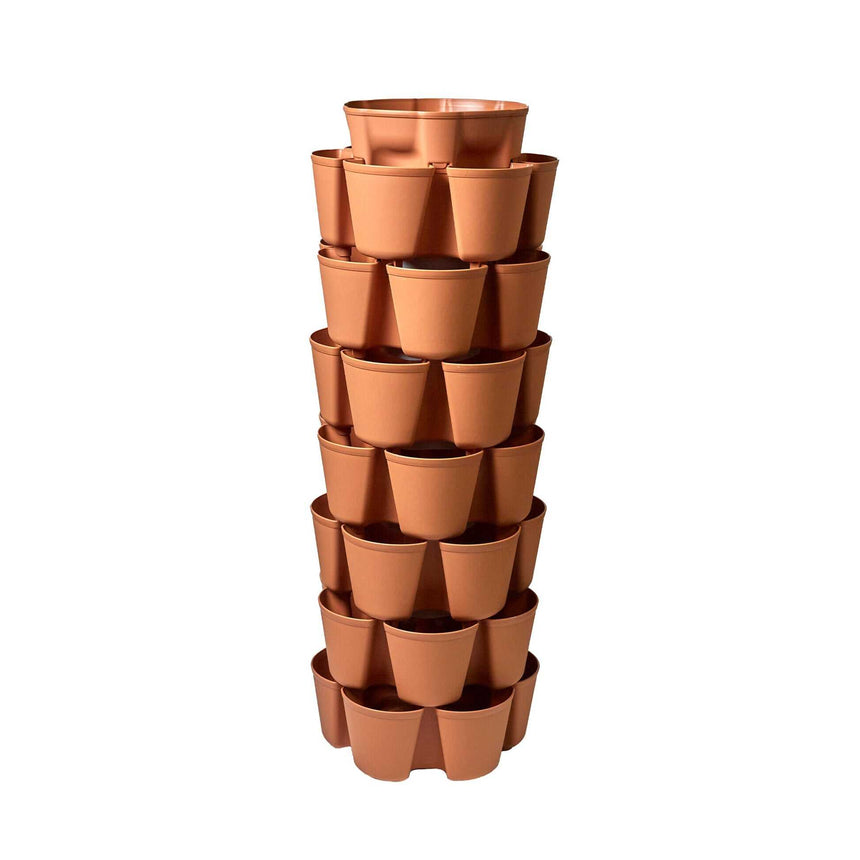 7 plant pot GreenStalk 7-Tier Vertical Planter Stone