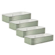 4-Pack Large Modular Metal Raised Garden Bed Kit - 15” Tall