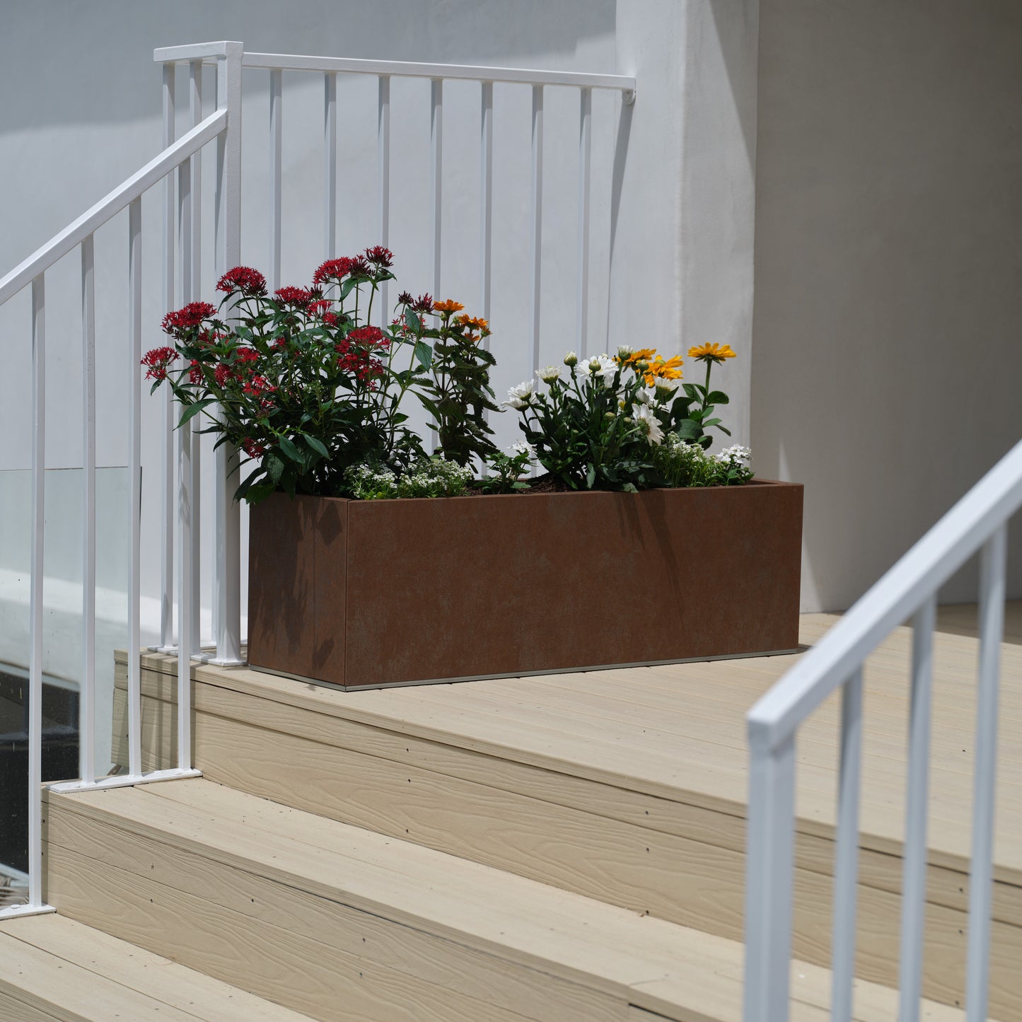 Modern Patio Planter - 12" Tall