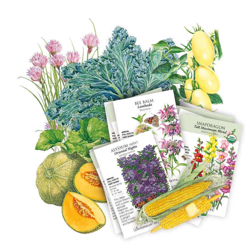 flower and vegetable seeds near me Midwest Seed Bundle