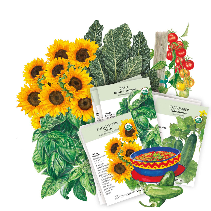 organic flower seeds and bulbs The Beginner’s Garden Seed Bundle