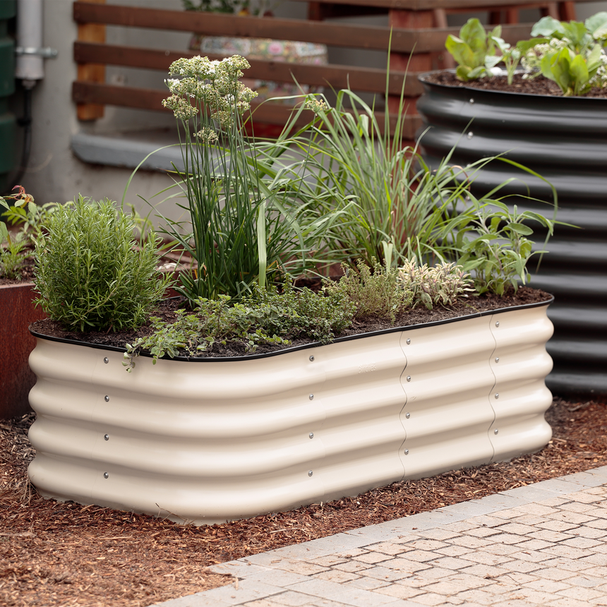 birdie plant pot Botanical Interest Ultra Durable Garden Beds |15" Short Birdies Small Modular Raised Garden Bed - Deep Ocean