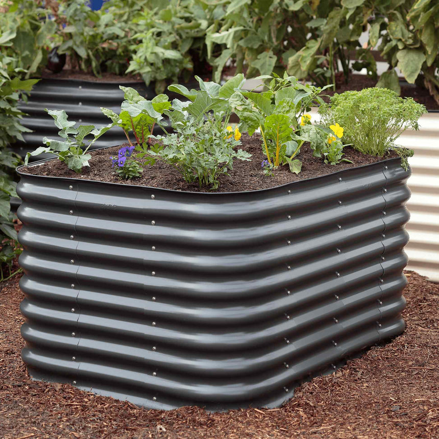 Medium Modular Metal Raised Garden Bed Kit - 29” Tall