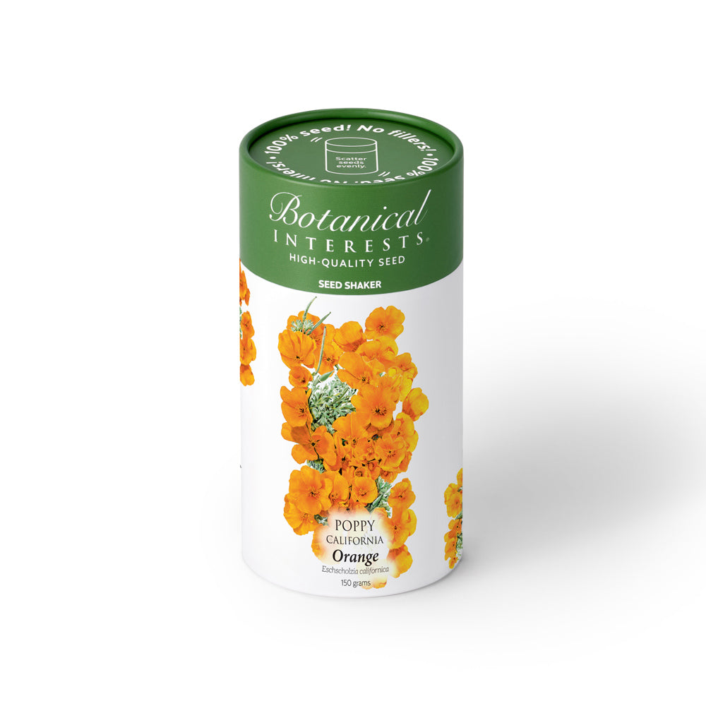 Orange California Poppy Seed Shaker