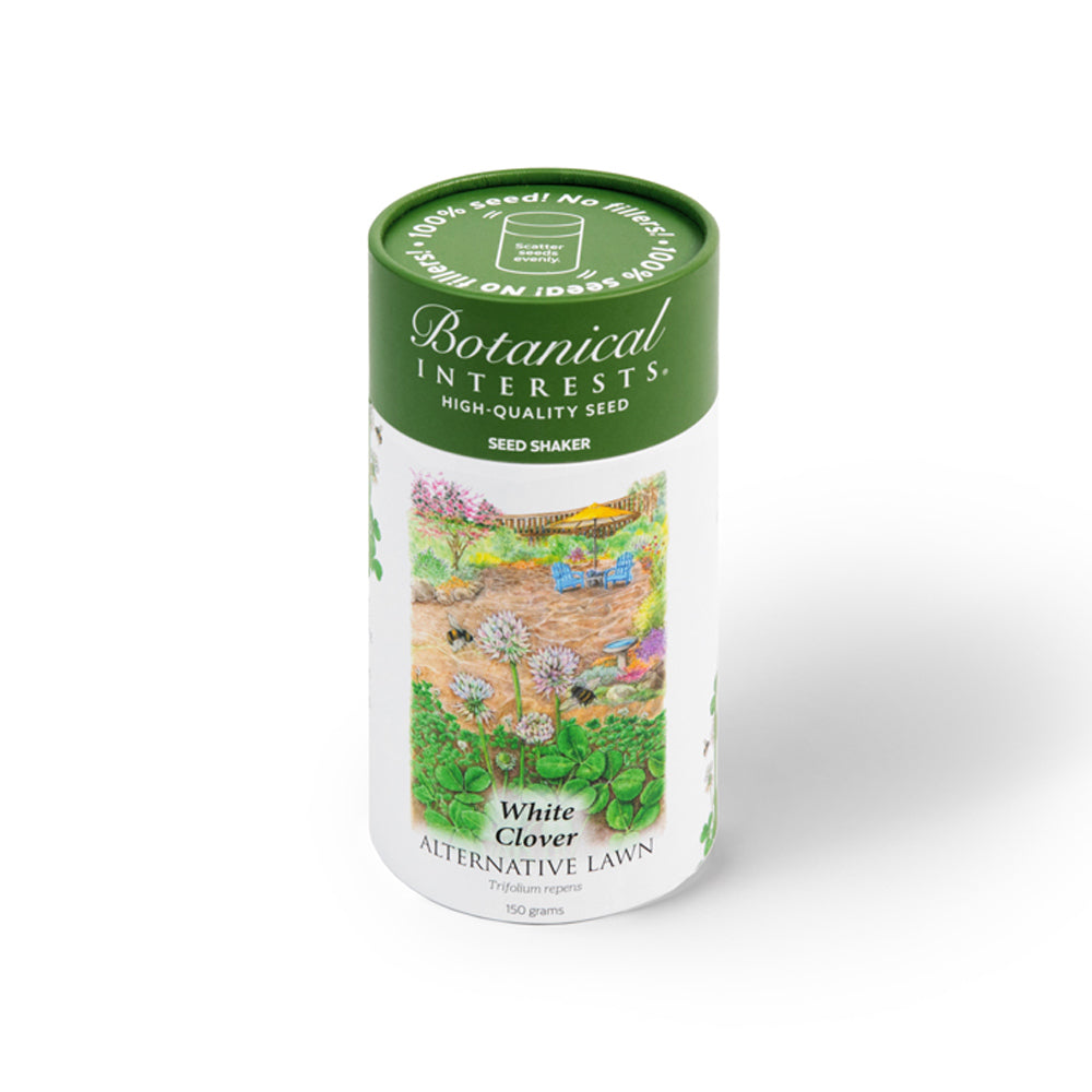 White Clover Alternative Lawn Seed Shaker – Botanical Interests