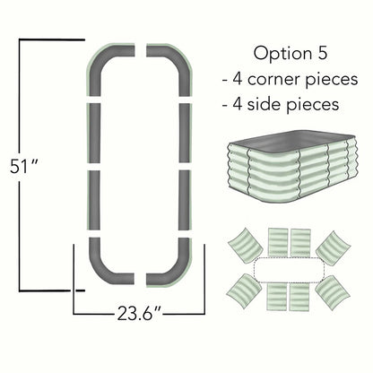Original 6-in-1 Metal Raised Garden Bed