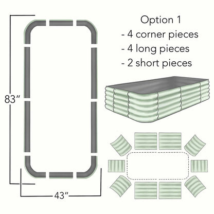 Original 8-in-1 Metal Raised Garden Bed