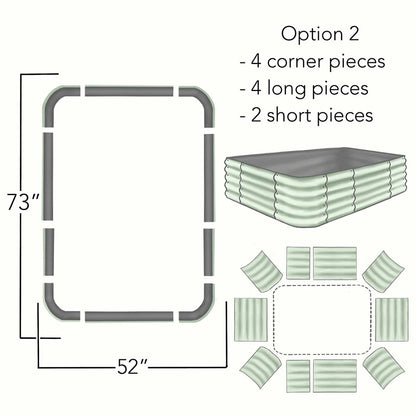 Original 8-in-1 Metal Raised Garden Bed