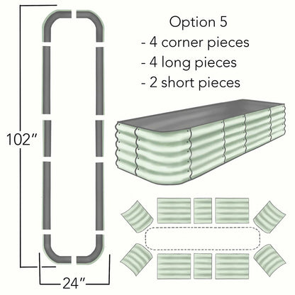 Original 8-in-1 Metal Raised Garden Bed