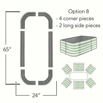 Original 8-in-1 Metal Raised Garden Bed