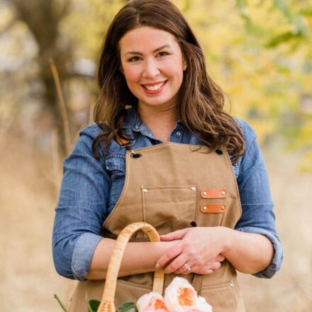 Danielle Sherwood in the garden